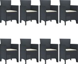 thumbnail of vidaXL Garten-Essset 9 pcs Anthrazit Poly-Rattan