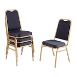 thumbnail of Bolero banketstoelen met vierkante rugleuning in blauw
