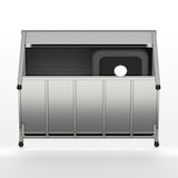 thumbnail of Gasfrit- Lavello sottobanco 1 vasca e 1 sgocciolatoio in acciaio inox industriale 800 x 500 x 850