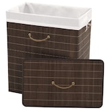 thumbnail of Helloshop26 - Rechthoekige wasmand 40 x 30 x 60 cm donkerbruin bamboe 02_0006130