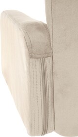 thumbnail of Barhocker SUTUN - Samt Creme 60x56x93 cm Silber | Barstuhl Mit Lehne Drehbar Tresenhocker Tresenstuhl Kneipenhocker Kneipenstuhl