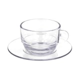 thumbnail of MONOUSO - Tazza Riutilizzabile SAN “Cappuccino” Trasparente 166ml (6 Pezzi)