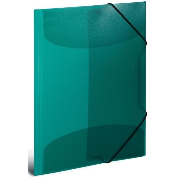 Sammelmappe A3 PP transluzent dunkelgrün