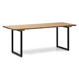 thumbnail of Mesa Listones Exeter Eco-Line Negra 160x78x75cm en madera maciza acabado envejecido de gran espesor Box Furniture