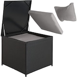 thumbnail of tectake Canapé de jardin Siena 4 places avec coffre de rangement - noir/gris - 404298