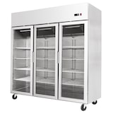 thumbnail of Atosa, Armadio refrigerato BT compatto TRE PORTE IN VETRO 1800mm, acciaio inox, 1800 x 730 x 1945 mm (L x P x A),grigio