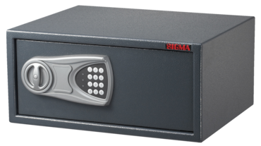 SIGMA Cassaforte elettrica KSF5035, 77x 50 x 50 x 20 cm, peso 12 kg, grigio
