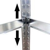 thumbnail of 2x Schwerlastregal verzinkt 180x90x40 cm je 5 Böden pro Regal Traglast von 875kg Werkstattregal Kellerregal Archivregal