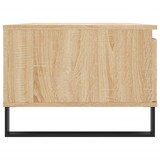 thumbnail of Décoshop26 - Table basse avec tiroir design moderne et contemporain 90 x 50 x 36,5 cm bois d'ingénierie couleur chêne et métal DEC039045