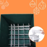 thumbnail of Relaxdays Weihnachtskugel Aufbewahrungsbox, 3er Set, HxBxT: 33 x 33 x 33 cm, Vlies, Pappe, Weihnachtskugelkiste, grün