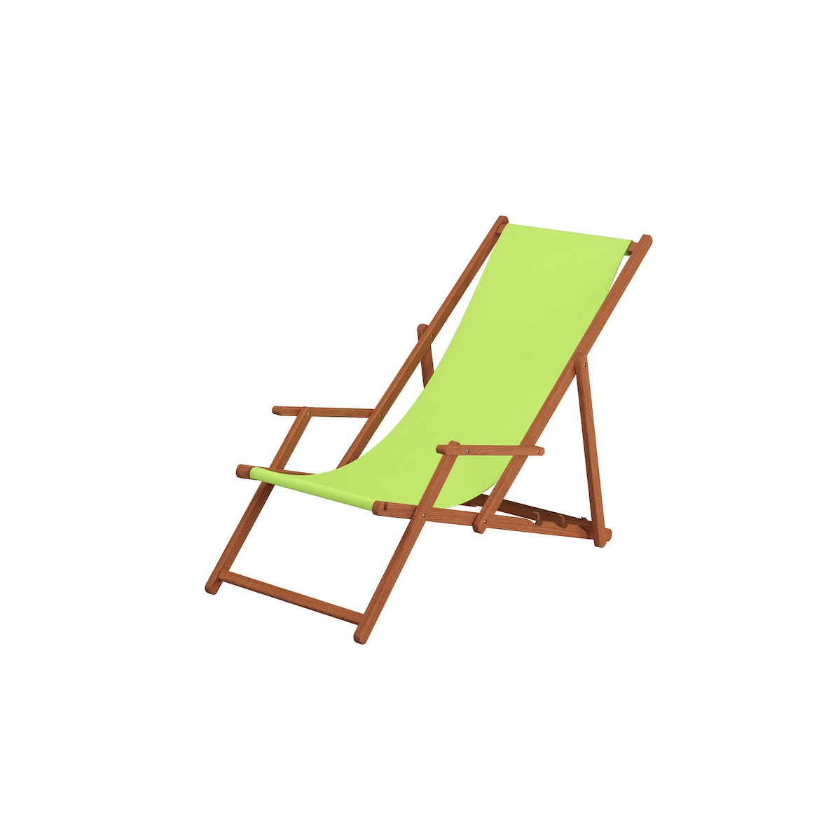 Sonnenliege Liegestuhl pistazie Gartenliege Holz Deckchair Strandstuhl Buche Gartenmöbel 10-306