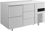 thumbnail of Gastro Edelstahl Kühltisch Umluft 2/3 Schubladen 1400x700x850mm -2/+8°C 281l