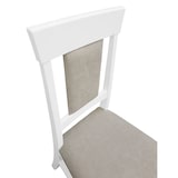 thumbnail of Gepolsterter Massivholz-Stuhl Küchenstuhl Esszimmerstuhl in taupe V-90.71-25WP03