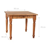 thumbnail of Biscottini Restauranttische - 90x90 cm Naturmassivholztisch - Esszimmertisch - Quadratischer Küchentisch - Outdoortisch Made in Italy