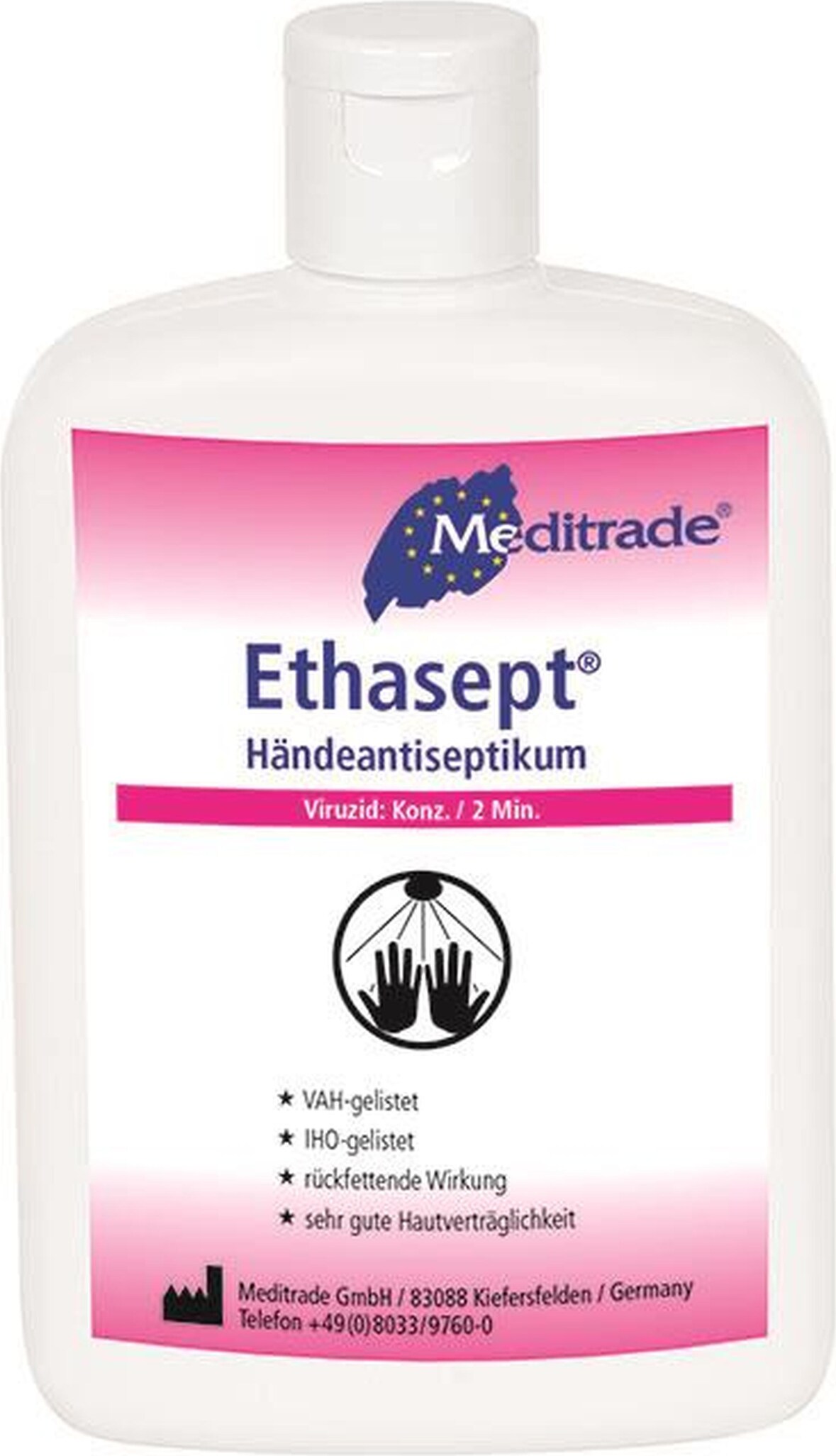 Meditrade Ethasept - 42 x 100 ml Kittelflaschen - Handdesinfektionsmittel