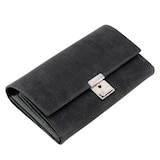 thumbnail of Alassio Kellnerbörse Hunter Leder Kellnergeldbörse Bedienungsbörse Geldbörse Taxibörse grau 3-fach Leiterschloss 6 Scheinfächer 42196