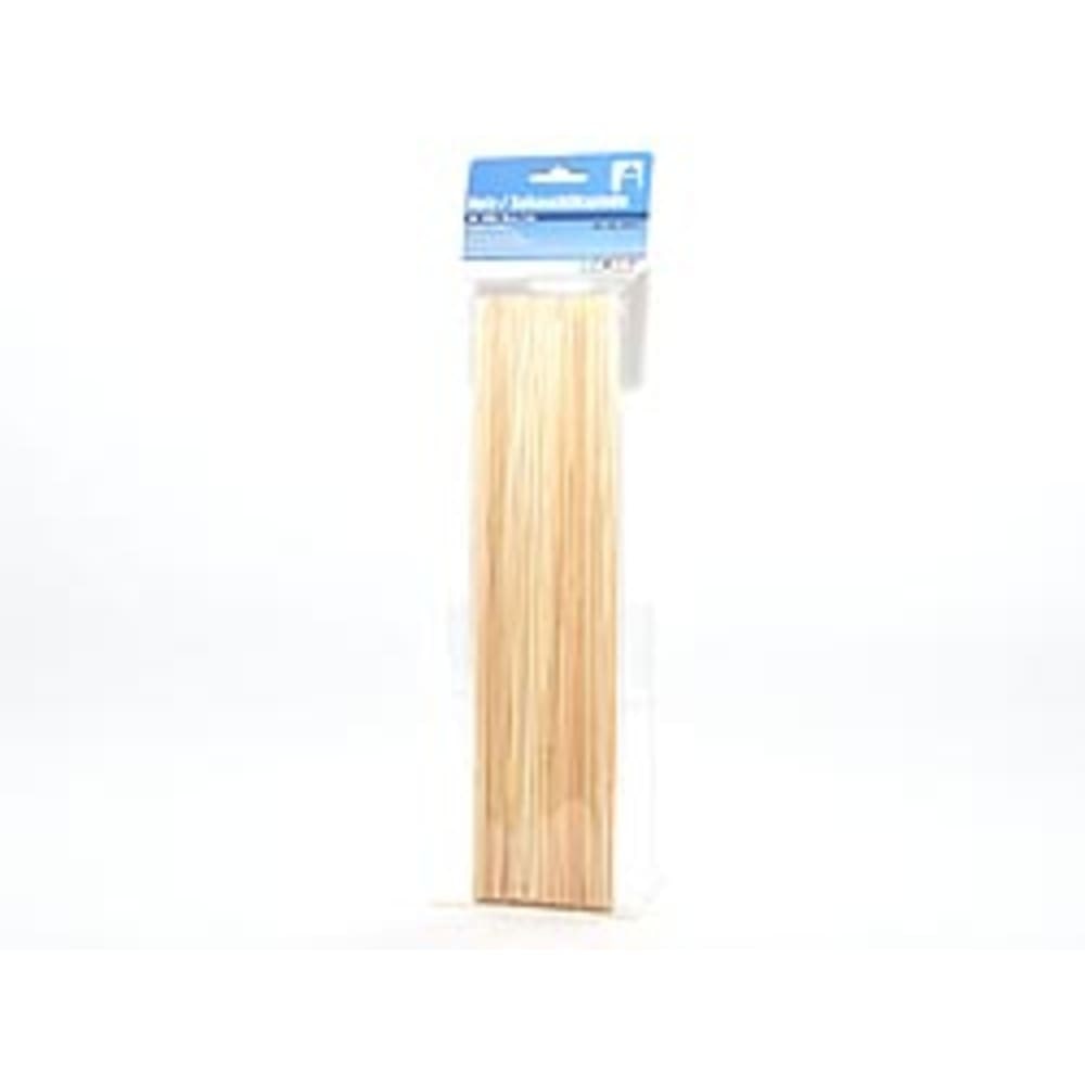 100 Schaschlikspieße Holz 300 mm Lang, Ø 3 mm - Vielseitige Grillspieße Weißbraun