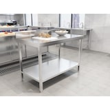 thumbnail of METRO Professional Werktafel GWTS4167B, roestvrij staal, 160 x 70 x 85 cm, met achterwand
