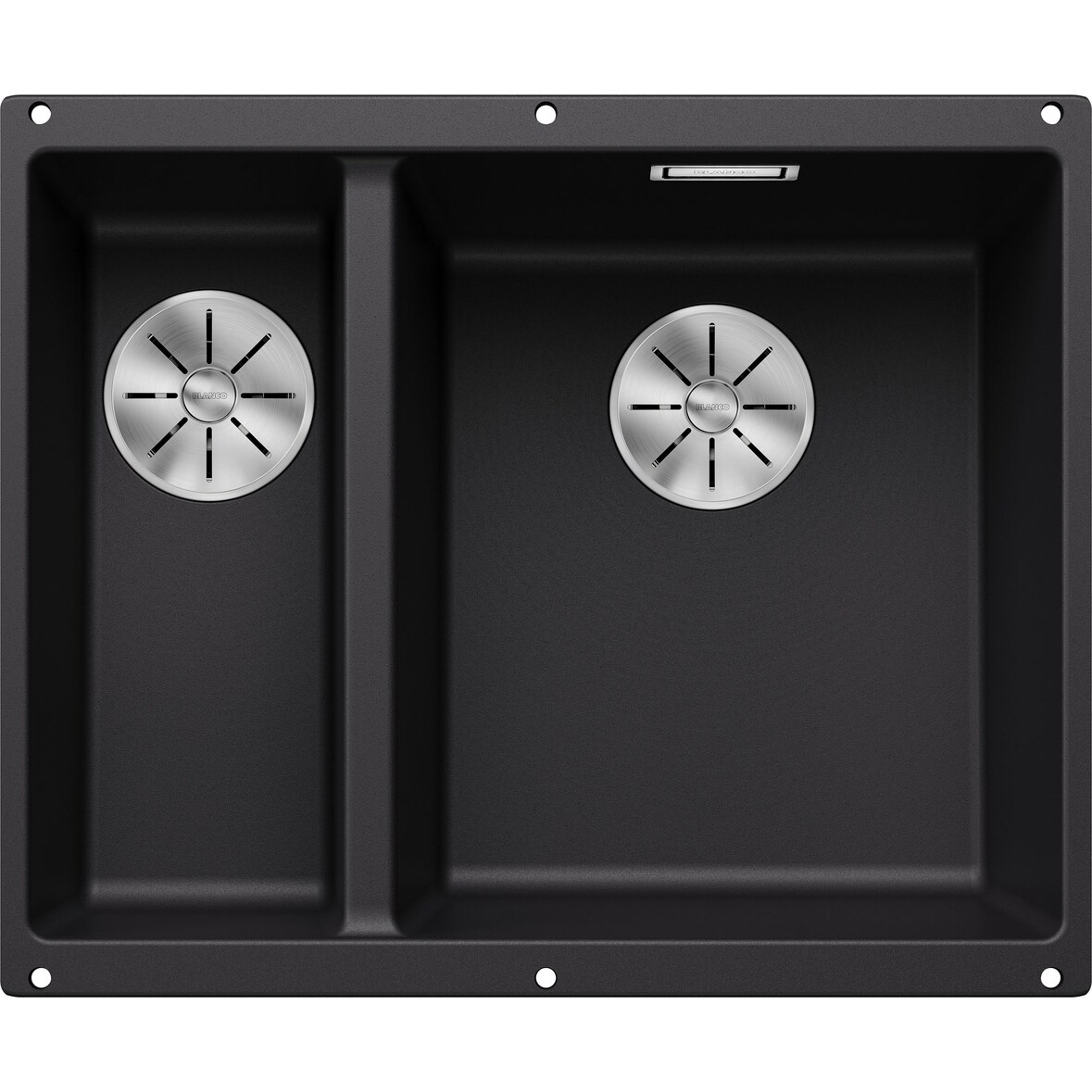 BLANCO SUBLINE 340/160-U Spüle, Becken 525986 schwarz, Unterbau ab 60 cm