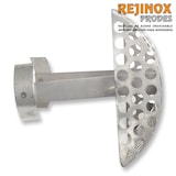 thumbnail of Rejilla anti-atascos acero inoxidable Easy Oval 137x144mm - Rejinox. Cubiertas, terrazas, jardines, baños, piscinas…
