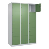 thumbnail of C+P Schließfachschrank Classic PLUS, 3 Abteile, 1850x1200x500mm, 7035/6011