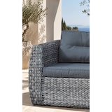 thumbnail of Panchina da giardino a 3 posti in resina intrecciata grigio antracite - BAHAMAS