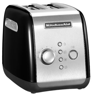 Kitchenaid Tostadora 5KMT221EOB  Onyx, 7 niveles de potencia, 1100 W, negra