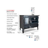 thumbnail of Freistehender Holzofen mit Backofen – 214 Base