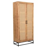 thumbnail of SIT Möbel Schrank | 2 Türen | Mango mit Rattan-Front | Serie CANE | B 80 x T 40 x H 180 cm | natur