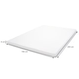 thumbnail of 6cm koudschuim matras topper HWC-E63, topper matrasbeschermer ~ 180x200cm