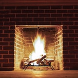 thumbnail of Relaxdays Kaminrost, eckig, Stahl, Kamin & Grillkamin, massiv & robust, Feuerrost mit Füßen, HBT: 16x58x28 cm, schwarz