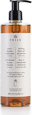 18x Haut- & Haarshampoo Prija 380 ml vitalisierend mit Ginseng-Extrakten im Pumpspender