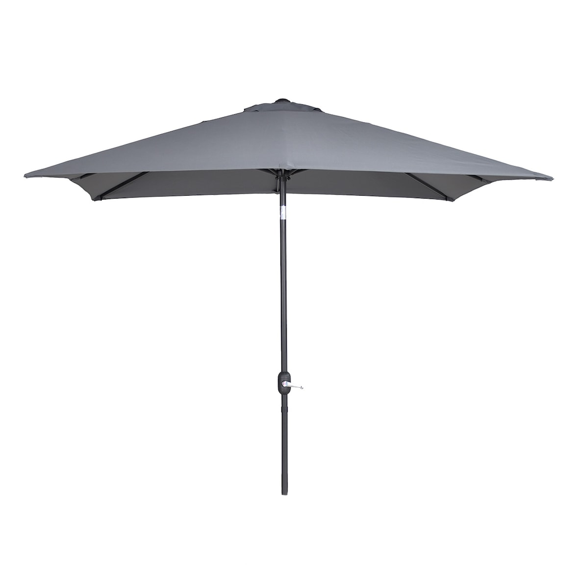 Guarda-sol Quadrado 250x250 cm Alumínio e Tecido Antracite 180g