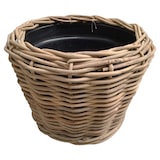 thumbnail of Pflanzkorb Sylter Korb Blumenkorb 68x52cm Rattan Garten Drypot Natur