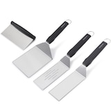 thumbnail of CHEFGASTRO BBQ Grillspachtel Plancha-Set, 4-teilig | 3 Grillspachtel & 1 Grillschaber | Edelstahl, Kunststoff
