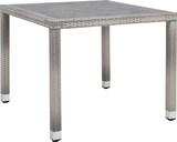 thumbnail of METRO Professional Mesa de comedor gastro Barbados, aluminio / ratán PE/ Tablero DPC, 90 x 90 cm, resistente a la intemperie, piedra