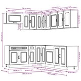 thumbnail of vidaXL 11-tlg. Küchenschrank-Set Kalmar Schwarz Holzwerkstoff