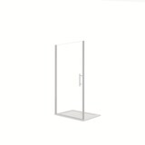 thumbnail of AICA Mampara de Ducha Frontal Abatible 1 Hoja Perfil Cromado Vidrio Antical 6mm (786-816)x1950mm + Plato de Ducha 80x80x3cm + Accesorios de desagüe