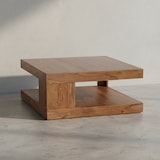 thumbnail of Sheesham Wohnzimmertisch Massiv, Quadratisch, Einzigartiges Unikat. 90x90x40 cm | Kadima Design