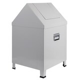 thumbnail of PROREGAL Sicherheits-Putzwollkasten mit selbstschließendem Schwingdeckel | HxBxT 68x40x40cm | Lichtgrau