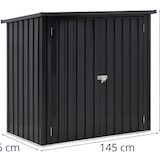 thumbnail of Uniprodo - Uniprodo Uni-SHED-01 Abri de Jardin en métal avec Toit en Pente 142 x 87 x 134 cm Abri de Jardin en métal