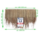 thumbnail of 10x Palmendach Palmpaneel 148 cm breit 100% Naturmaterial