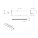 thumbnail of Chimenea eléctrica con quemador de vapor de agua 3D APP Inserto incorporado 75 PRO-LINE