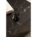 thumbnail of Couchtisch MONOBLOC 60x60x35 cm Schwarz Hochglanz mit Marmor Optik, Wohnzimmertisch Cube Quadratisch, Design Sofatisch, Lounge Kaffeetisch