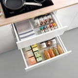 thumbnail of Etagère à épices Métal sans épices Armoire argentée Extensible 26 à 51 cm Tiroir