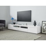thumbnail of Dmora Mobile porta TV Dconsigl, Credenza bassa da soggiorno a 3 ante, Base porta TV, 240x40h35 cm, Bianco lucido