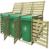 thumbnail of vidaXL Mülltonnenbox für 3 Tonnen 240 L Imprägniertes Holz