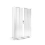 thumbnail of Armário metálico Rocada com persiana 120x198x45cm (comprimento x altura x profundidade) ral 9003 inclui 4 prateleiras cor branca.