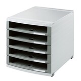 thumbnail of Schubladenbox CONTUR lichtgrau B4 5 Schübe offen