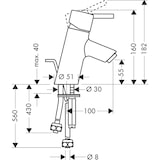 thumbnail of Hansgrohe TALIS S 70 Einhandmischer Waschtisch Niederdruck, mit Ablaufgarnitur